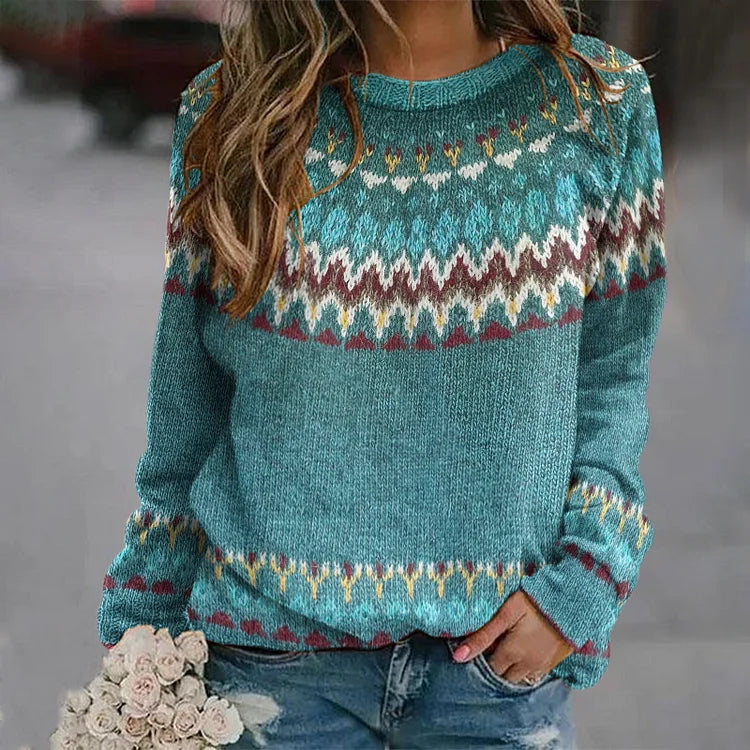 Gloria vintage Icelandic knit jumper for women | Ellie Dublin