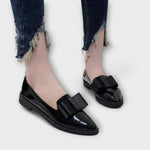 Bebhinn bow-detail patent loafers for women | Ellie Dublin