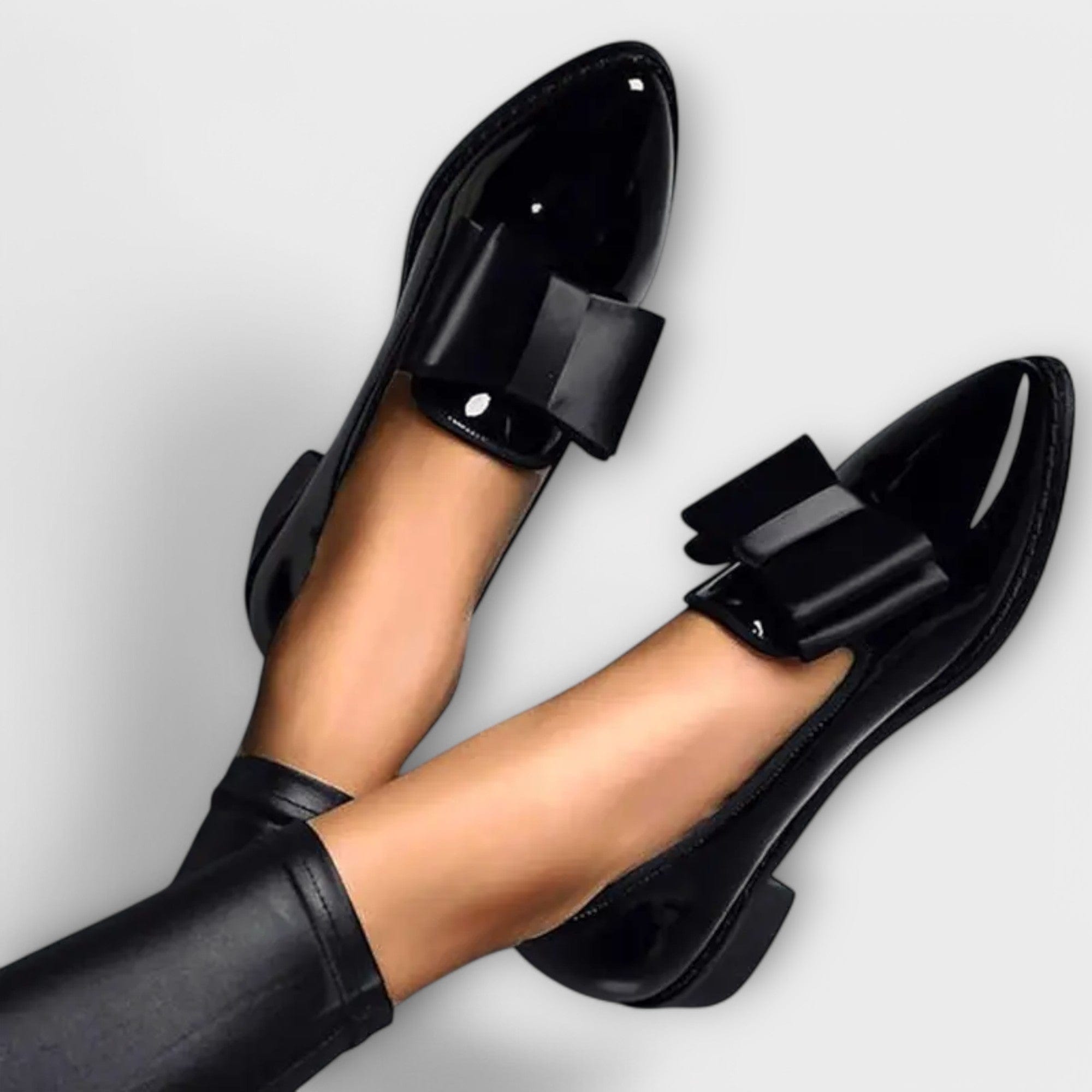 Bebhinn bow-detail patent loafers for women | Ellie Dublin