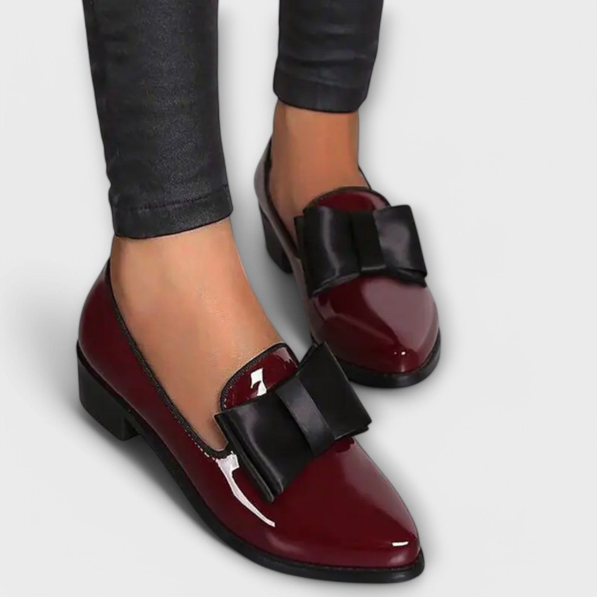 Bebhinn bow-detail patent loafers for women | Ellie Dublin