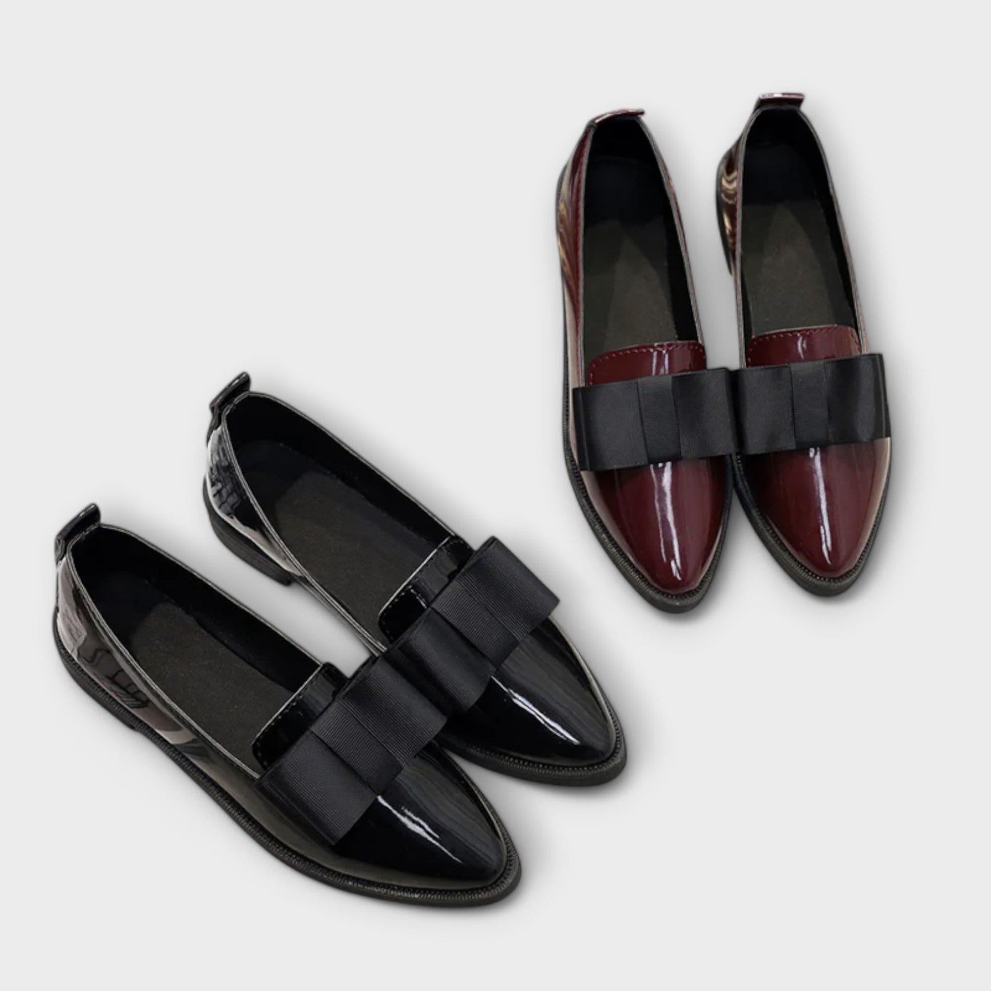 Bebhinn bow-detail patent loafers for women | Ellie Dublin