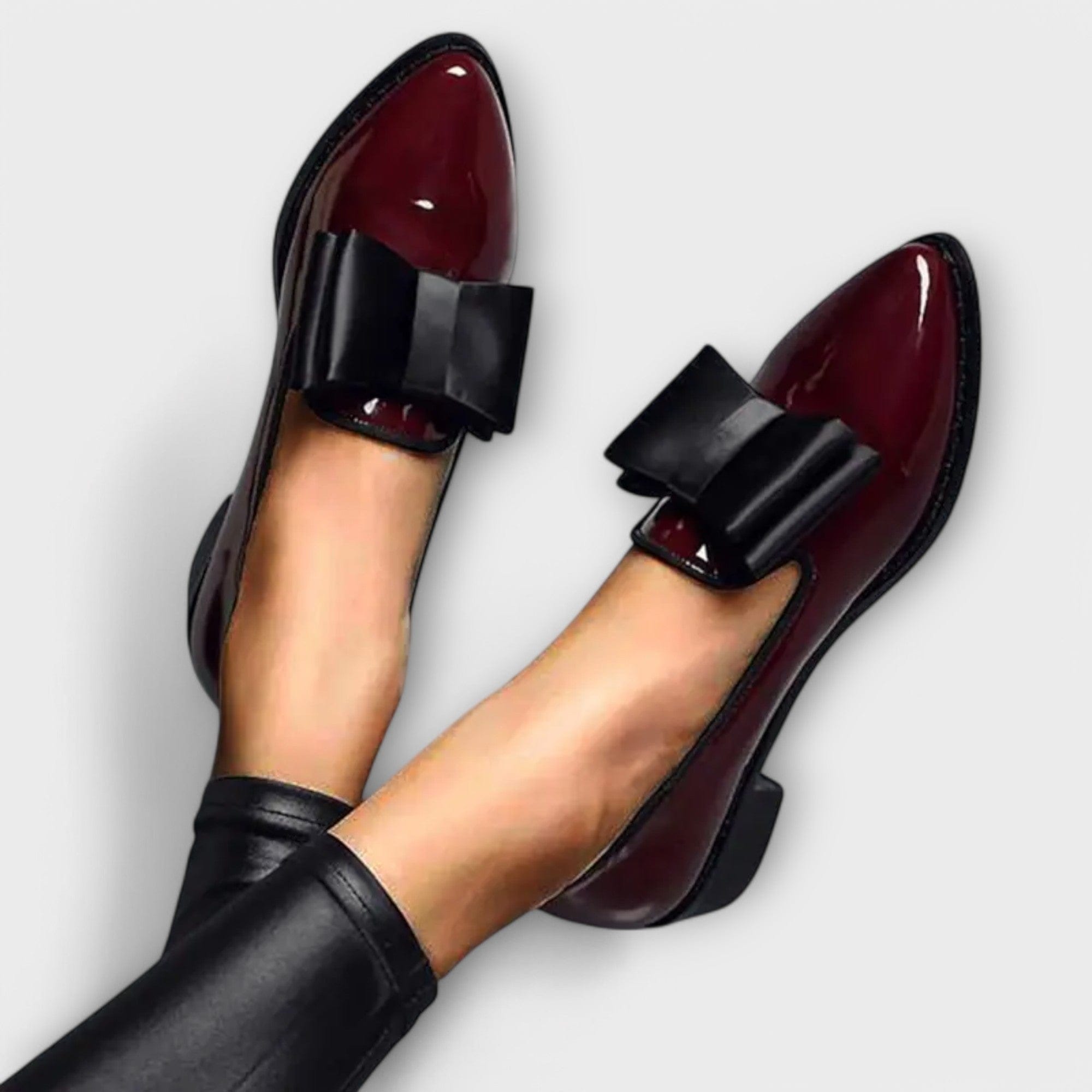Bebhinn bow-detail patent loafers for women | Ellie Dublin