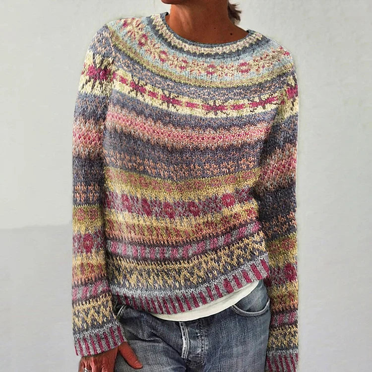 Holly vintage Icelandic knit jumper for women | Ellie Dublin