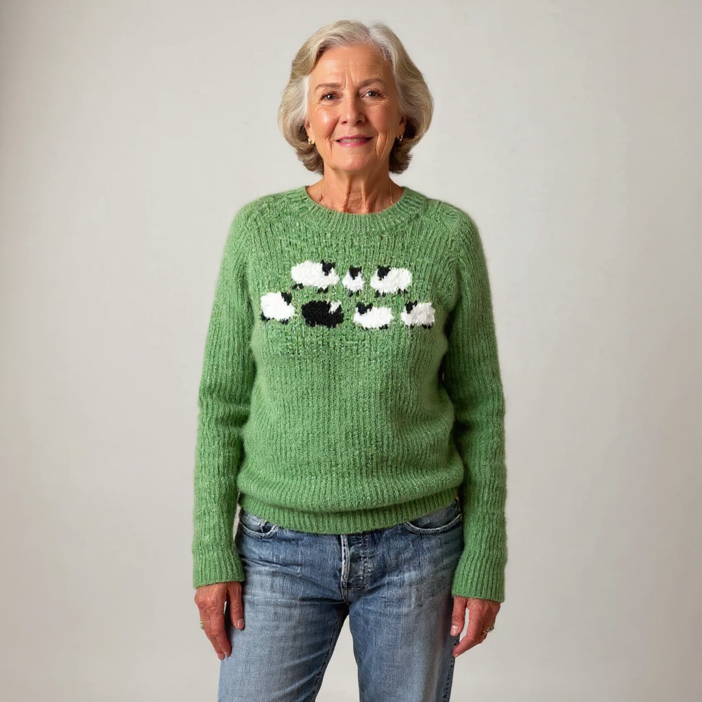Jennifer vintage Icelandic jumper, second view | Ellie Dublin