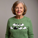 Jennifer vintage Icelandic jumper, fourth view | Ellie Dublin
