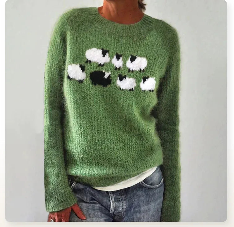 Jennifer vintage Icelandic knit jumper for women | Ellie Dublin