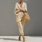 Marina | Women's Casual Two-Piece Set with V-Neck