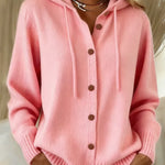 Brenda cosy button cardigan hoodie | Ellie Dublin