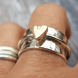 Melly - Silver Love Ring