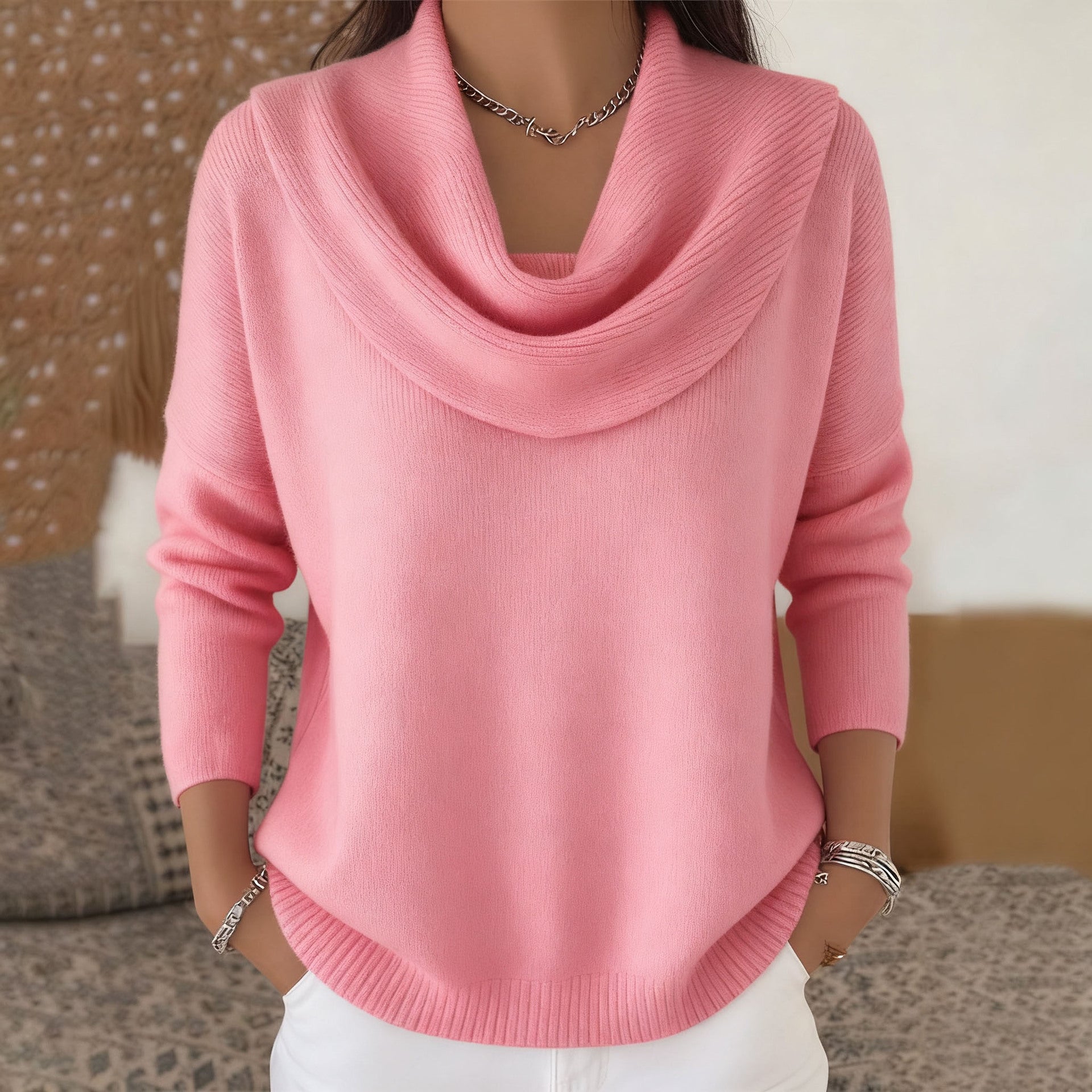 Juliette cowl neck jumper, second colourway | Ellie Dublin