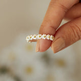 Opulent Floral Garden Ring