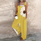 Amandine | Contrasting flower bohemian jumpsuit