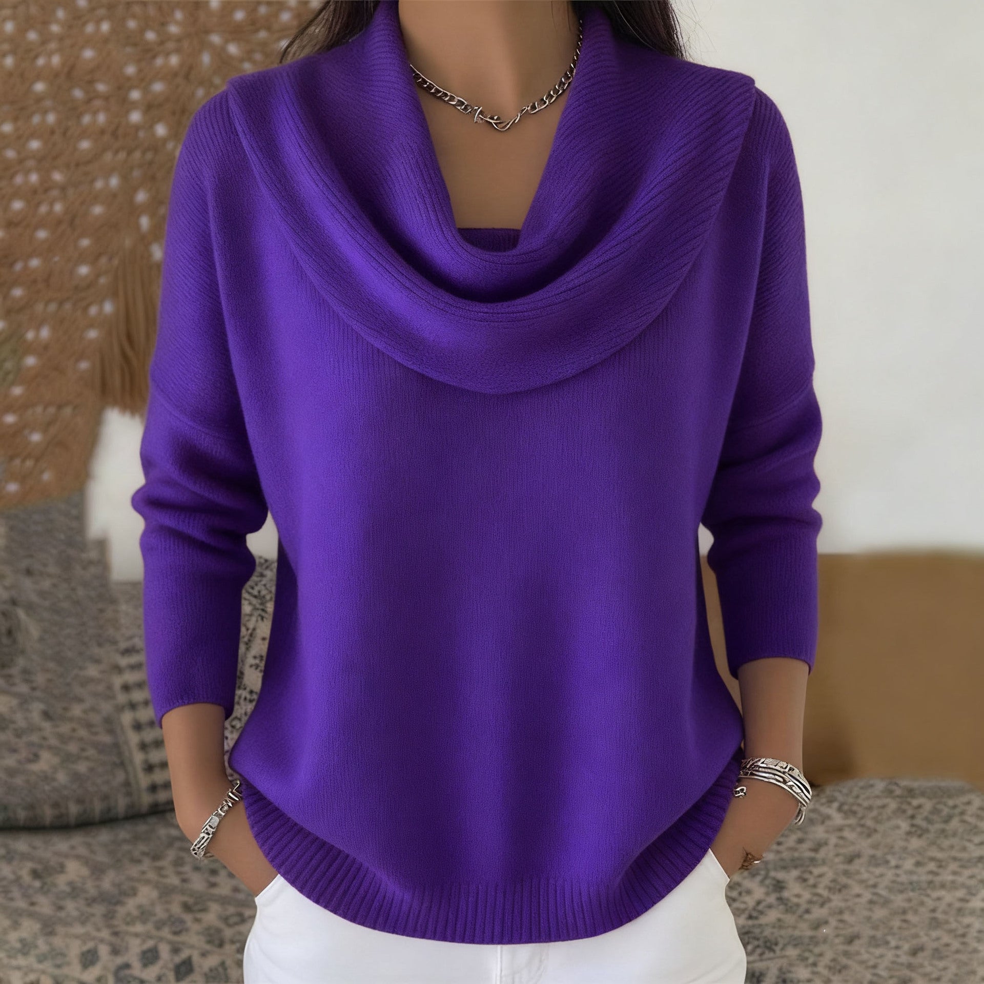 Juliette cowl neck jumper, sixth colourway | Ellie Dublin
