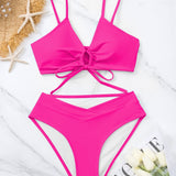 Clotilde | Front Knot Two-Piece Bikini Set