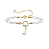 Gold Auden Initial Letter Bracelets