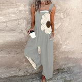 Amandine | Contrasting flower bohemian jumpsuit