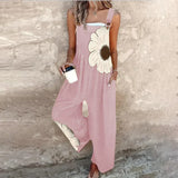 Amandine | Contrasting flower bohemian jumpsuit