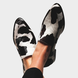 Becca - Cow Pattern Footwear