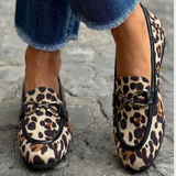 Geneva - Contemporary Leopard Print Moccasin