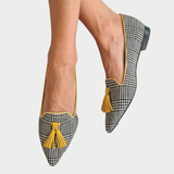 Odessie - Contemporary Checkered Moccasins