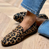 Adrianna - Striking Leopard Print Moccasins