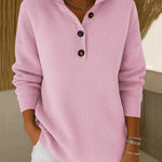 Florence V-neck polo jumper, second colourway | Ellie Dublin