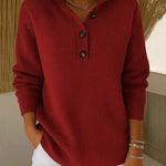Florence V-neck polo jumper, third colourway | Ellie Dublin