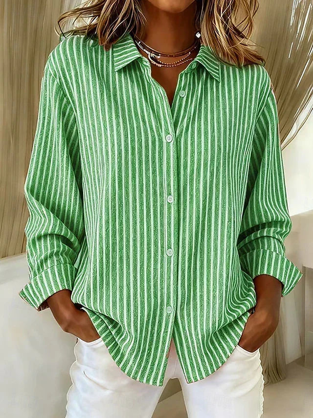 Jacqueline striped shirt, second colourway | Ellie Dublin