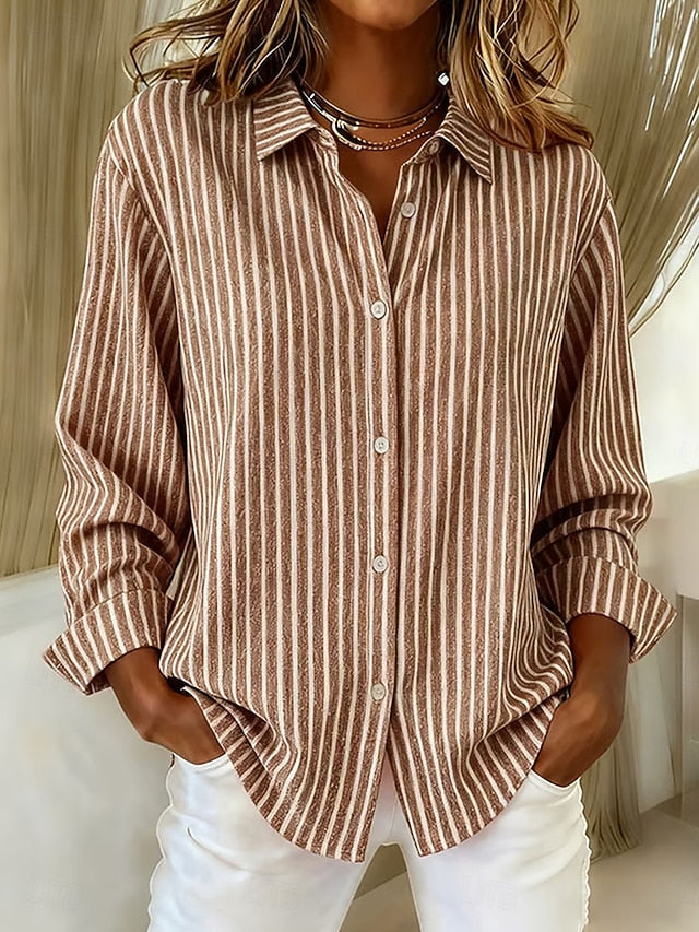 Jacqueline striped shirt, third colourway | Ellie Dublin