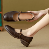 Manon | Timeless Leather Mary Janes for Ultimate Comfort