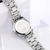 Nika® Silver Watch featuring a Pink Dial