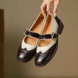 Marie | Classic Leather Mary Jane Shoes