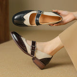 Marie | Classic Leather Mary Jane Shoes