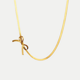 Rébecca – Gold Necklace Featuring Initial Pendant