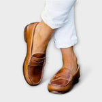 Dearbhla timeless leather-effect loafers for women | Ellie Dublin
