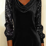 Sophie | Sparkling Velvet Sleeve Dress