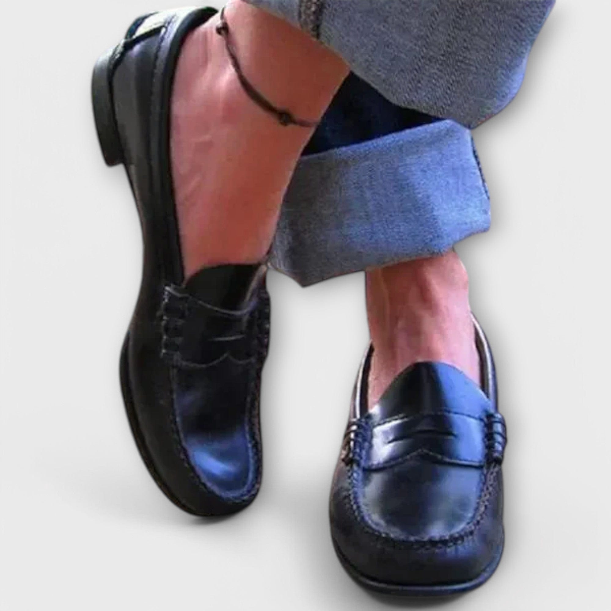 Dearbhla timeless leather-effect loafers for women | Ellie Dublin
