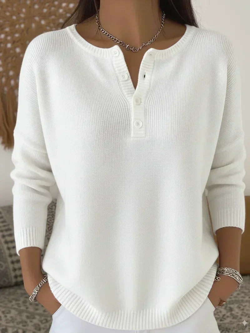 Helena henley knit jumper, sixth colourway | Ellie Dublin