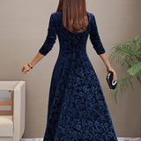 Sandrine | Velvet Elegance Dress for the Festive Season