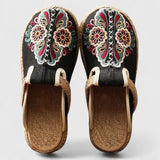 Marousse | Comfortable Floral Mules Handmade