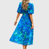 Merlin | Flattering Floral Midi Dress