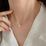 Clea Moissanite Pendant Necklace