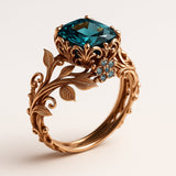 Eco-Friendly Green Crystal Ring