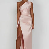 Graceful Satin Maxi Dress
