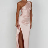 Graceful Satin Maxi Dress
