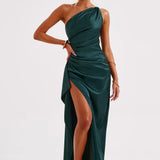 Graceful Satin Maxi Dress
