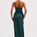 Graceful Satin Maxi Dress