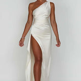 Graceful Satin Maxi Dress