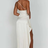 Graceful Satin Maxi Dress