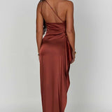 Graceful Satin Maxi Dress